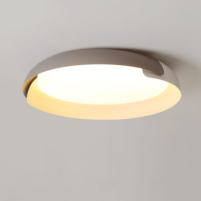 Moderne minimalistische Holzkunst runde Eisen Acryl LED Deckenleuchte für Schlafzimmer 