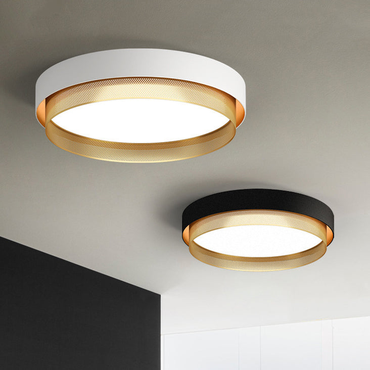 Plafonnier LED en acrylique avec dôme rond minimaliste moderne pour chambre à coucher 