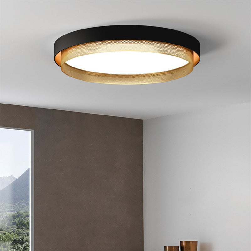 Plafonnier LED en acrylique avec dôme rond minimaliste moderne pour chambre à coucher 