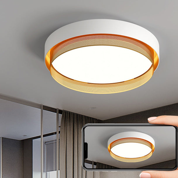 Plafonnier LED en acrylique avec dôme rond minimaliste moderne pour chambre à coucher 