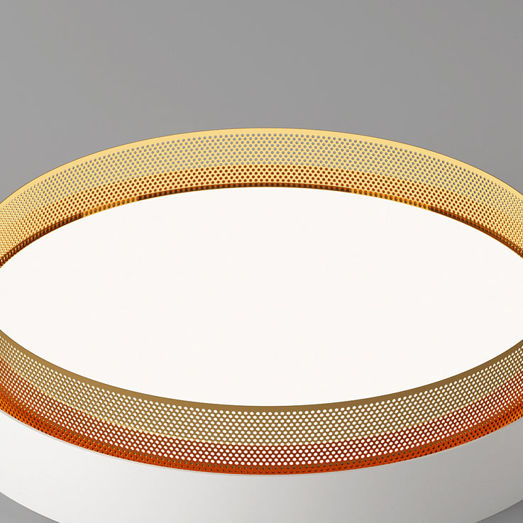 Plafonnier LED en acrylique avec dôme rond minimaliste moderne pour chambre à coucher 