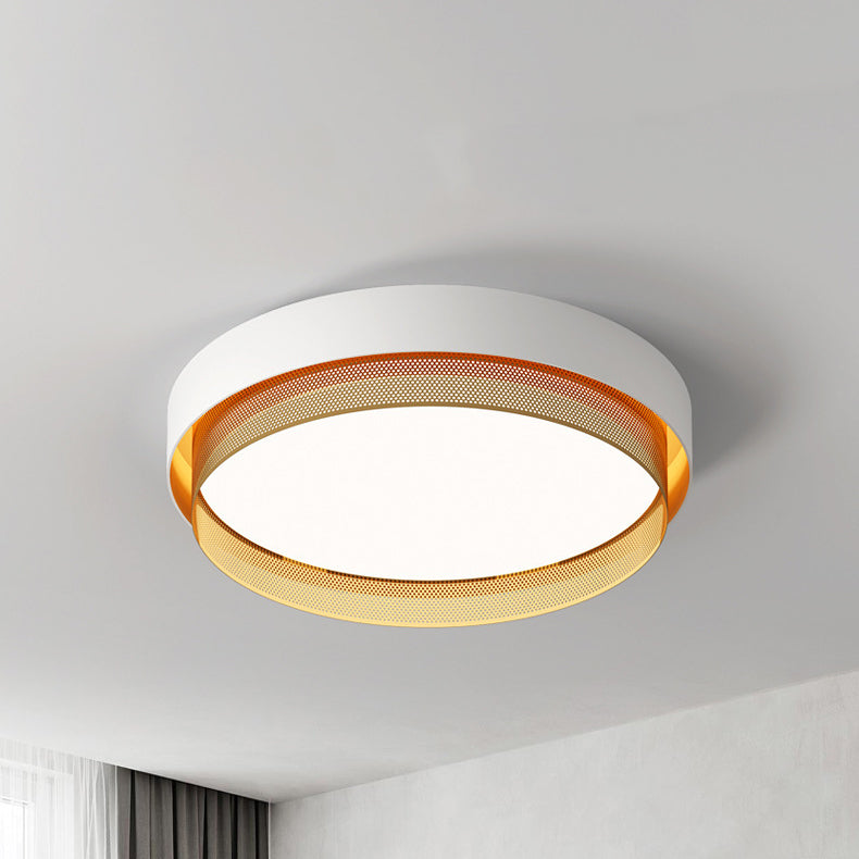 Plafonnier LED en acrylique avec dôme rond minimaliste moderne pour chambre à coucher 