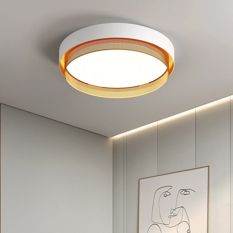 Plafonnier LED en acrylique avec dôme rond minimaliste moderne pour chambre à coucher 