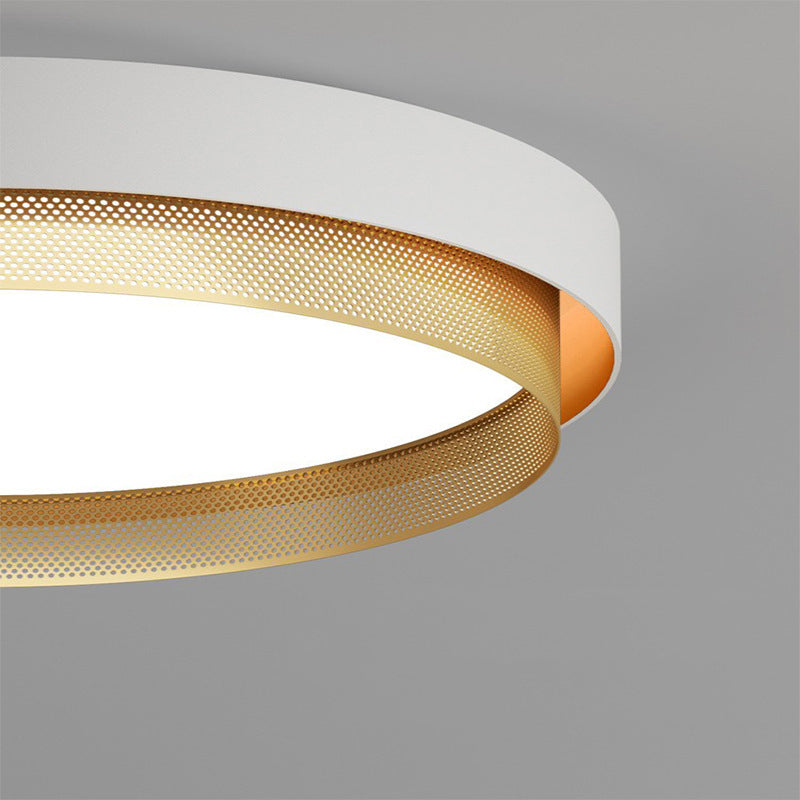 Plafonnier LED en acrylique avec dôme rond minimaliste moderne pour chambre à coucher 