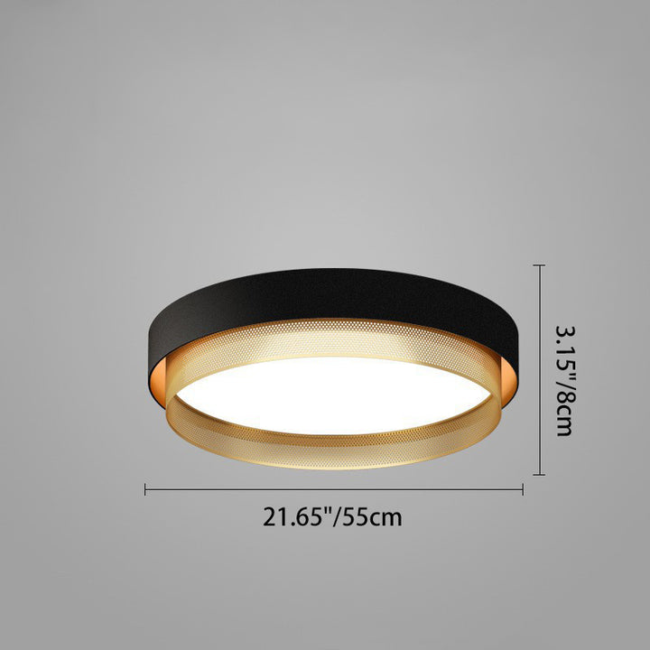 Plafonnier LED en acrylique avec dôme rond minimaliste moderne pour chambre à coucher 