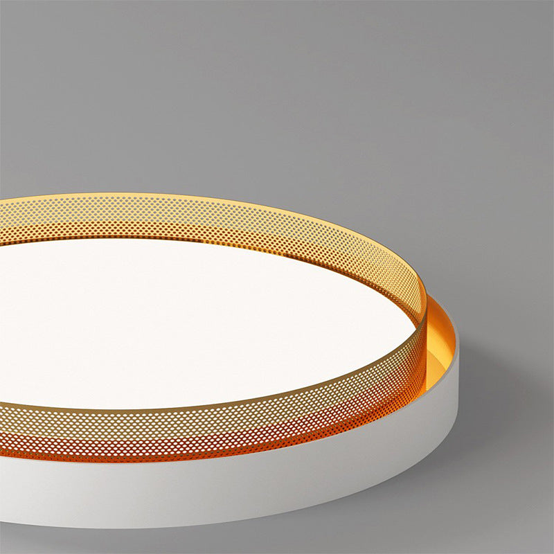 Plafonnier LED en acrylique avec dôme rond minimaliste moderne pour chambre à coucher 