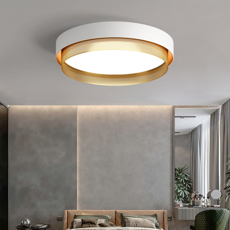 Plafonnier LED en acrylique avec dôme rond minimaliste moderne pour chambre à coucher 