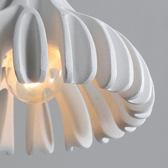Contemporary Nordic Macaron Cone Resin 1-Light Pendant Light For Bedroom
