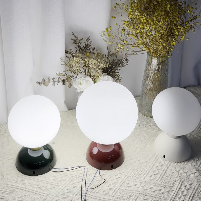 Luz de techo semi-empotrada de 1 luz de vidrio de hierro en forma de orbe redondo con frijol mágico nórdico contemporáneo para pasillo 