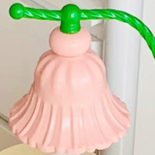 Lampe de table contemporaine nordique fille fleur ronde en fer à 1 lumière pour chambre à coucher 