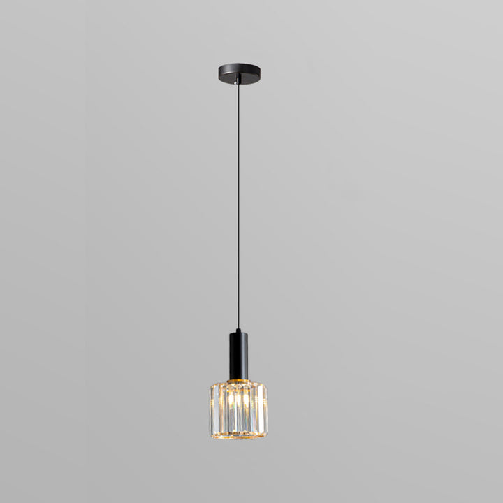 Modern Minimalist Round Iron Glass 1/2 Light Chandelier For Bedroom