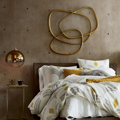 Contemporary Nordic Round Orb Iron Glass 1-Light Pendant Light For Bedroom
