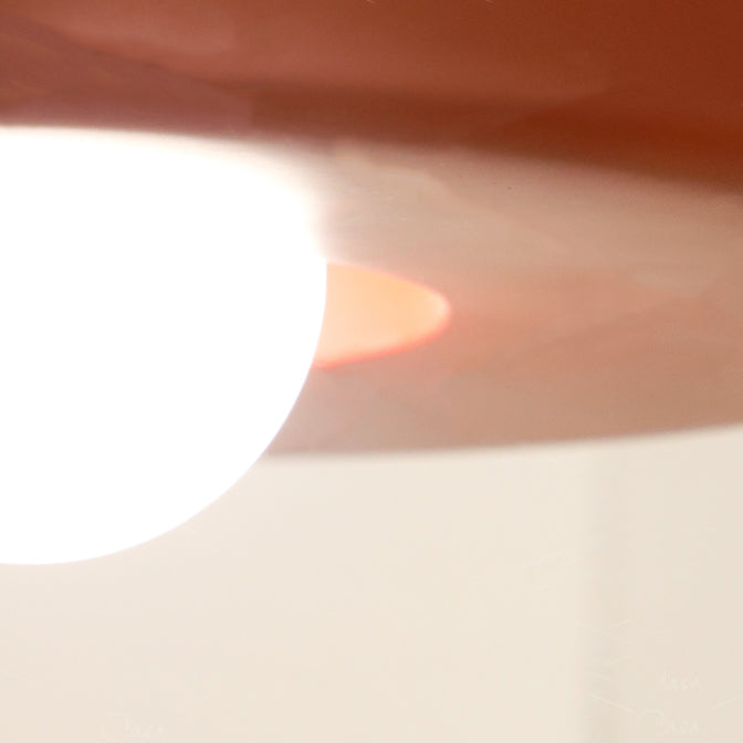 Contemporary Nordic Round Cylinder Hardware Resin 1-Light Semi-Flush Mount Ceiling Light For Hallway