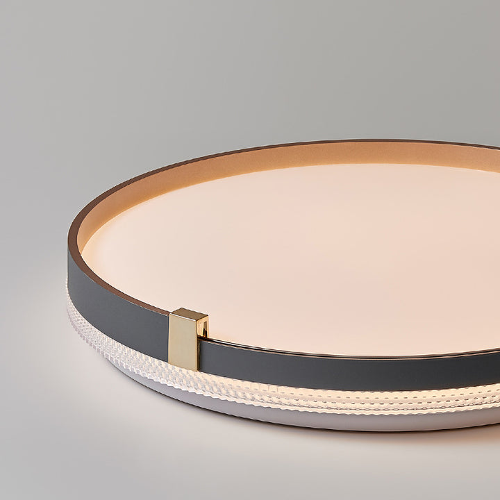 Plafonnier LED en acrylique et fer avec dôme rond minimaliste moderne pour chambre 