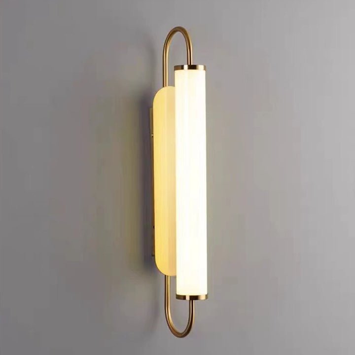 Modern Minimalist Linear Cylinder Iron Acrylic LED Wall Sconce Lamp For Bedroom