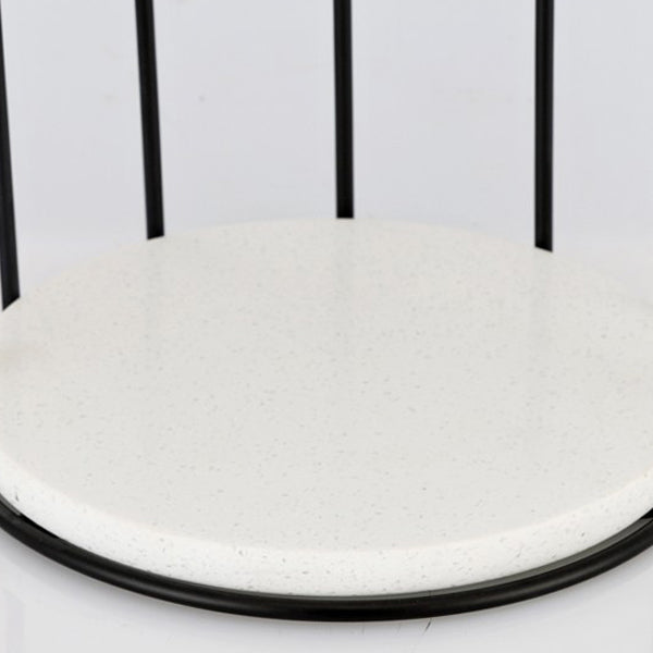 Lampe de table en cire fondue à 1 lumière en verre de fer de cylindre conique rond minimaliste moderne pour chambre 