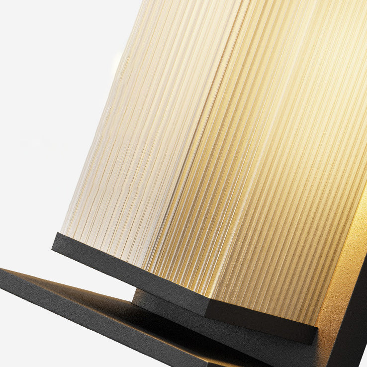 Lampe murale LED en acier inoxydable PC rectangulaire étanche minimaliste moderne pour l&