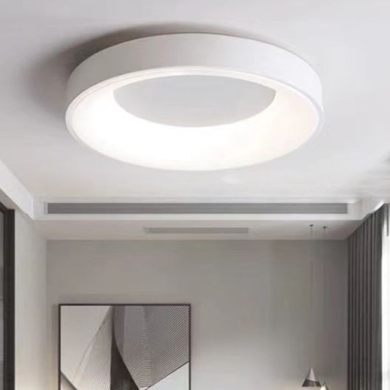Plafonnier LED en acrylique et fer en forme de dôme rond nordique contemporain pour chambre 