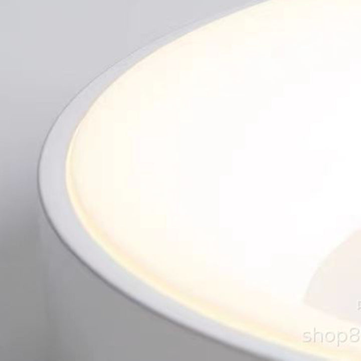 Plafonnier LED en acrylique et fer en forme de dôme rond nordique contemporain pour chambre 