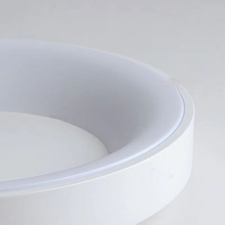 Plafonnier LED en acrylique et fer en forme de dôme rond nordique contemporain pour chambre 