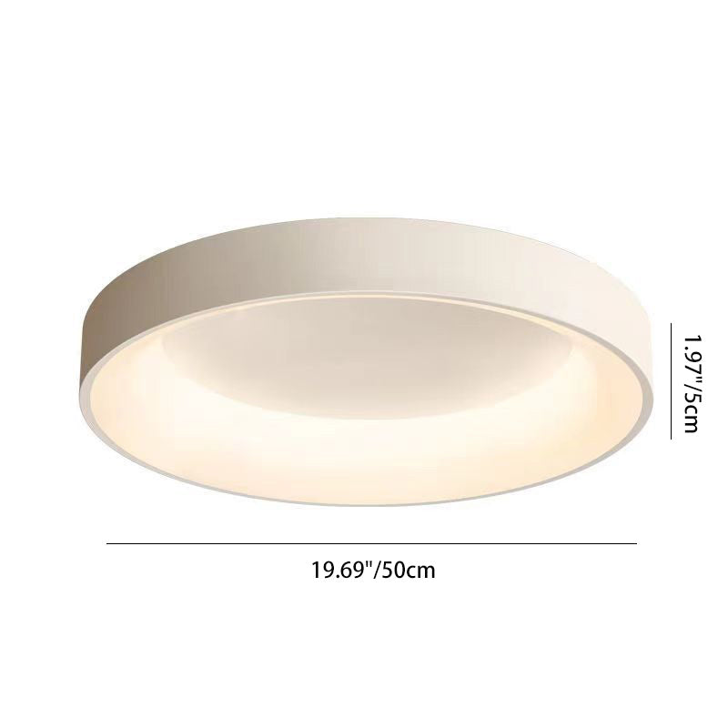 Plafonnier LED en acrylique et fer en forme de dôme rond nordique contemporain pour chambre 
