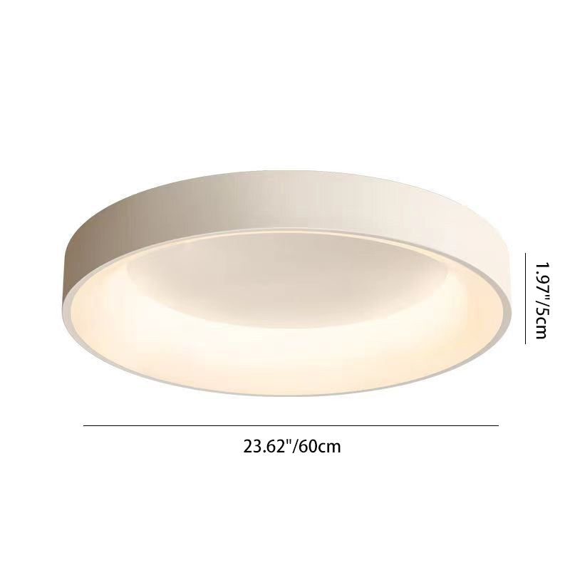 Plafonnier LED en acrylique et fer en forme de dôme rond nordique contemporain pour chambre 