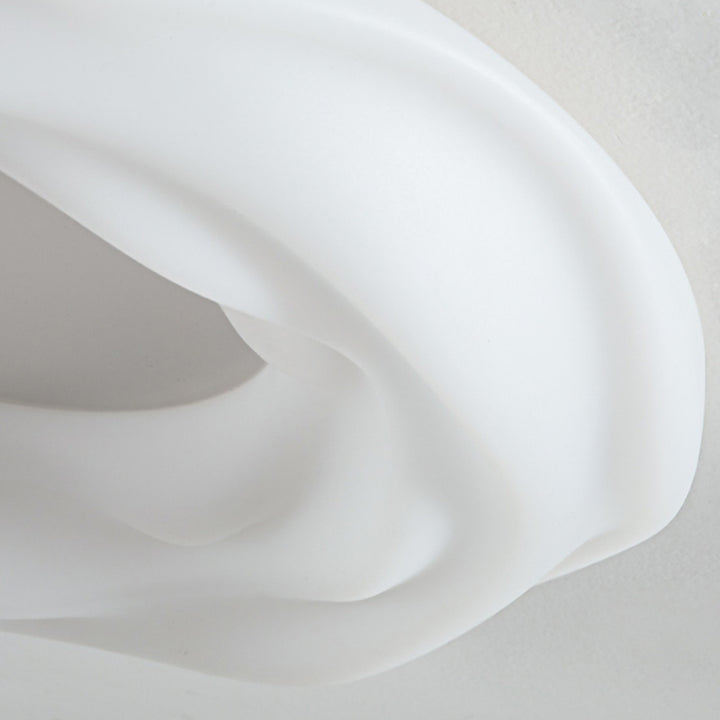 Lustre LED Encastré Rond en Fer PE pour Chambre à Coucher, Style Contemporain, Créatif, Crème, Cookie, Donut 