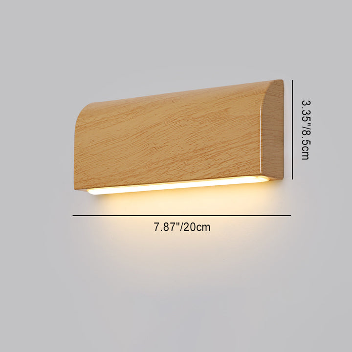 Applique murale LED en aluminium trapèze rectangulaire minimaliste moderne pour chambre 