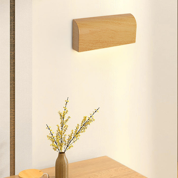 Applique murale LED en aluminium trapèze rectangulaire minimaliste moderne pour chambre 