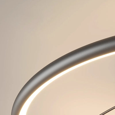 Modern Minimalist Round Orb Iron Aluminum Silicone LED Flush Mount Ceiling Fan Light For Bedroom