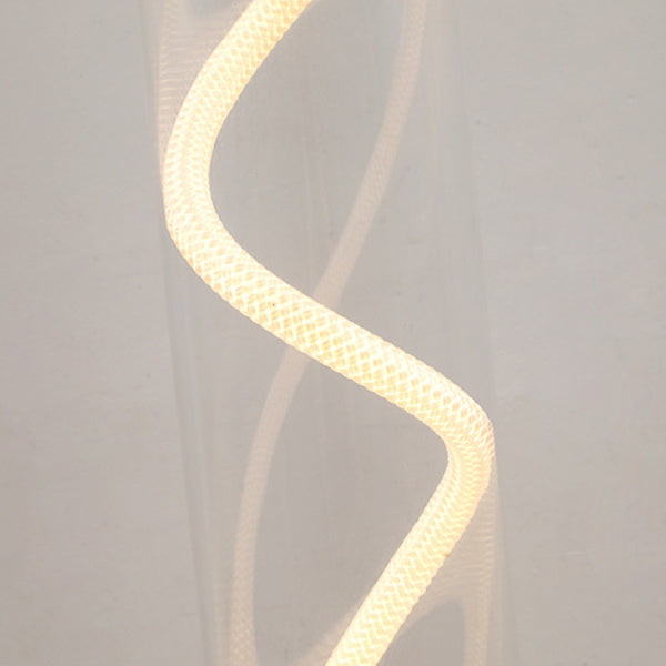 Lampe de sol LED moderne minimaliste ronde en cylindre en fer et acrylique pour salon 