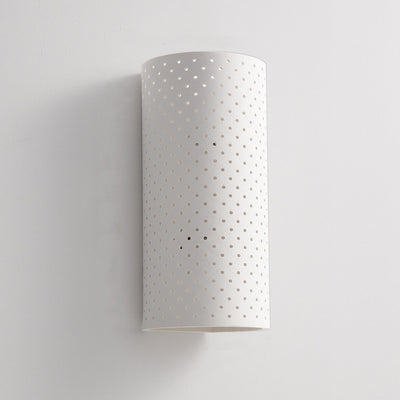 Moderne minimalistische runde Zylinder-Gips-LED-Wandleuchte für das Wohnzimmer 