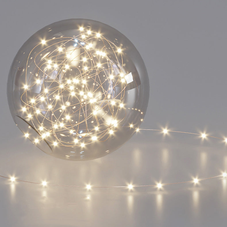 Contemporary Creative Round Orb Flower Triangle Iron Acrylic LED Semi-Flush Mount Ceiling Light For Hallway