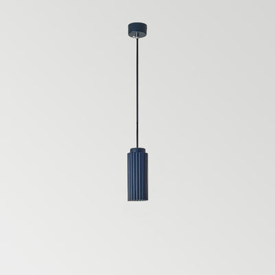 Cylindre Rond Nordique Contemporain en Fer et Aluminium 1-Lumière Suspension Pour Chambre 
