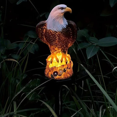 Contemporary Creative Solar Waterproof Eagle Shape PP Resin LED Outdoor Light For Outdoor