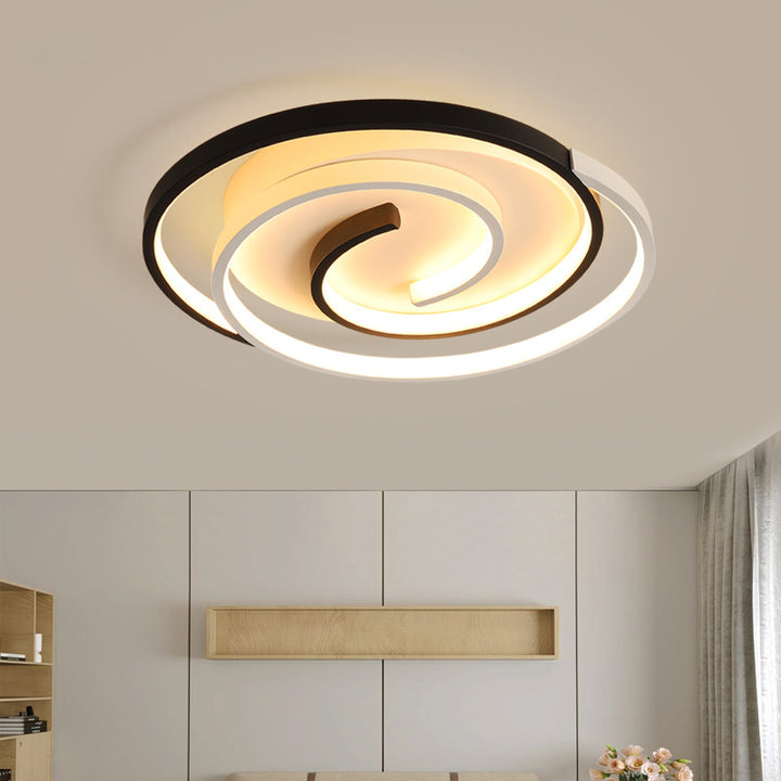 Moderne minimalistische runde quadratische Diamant-Acryl-Eisen-LED-Deckenleuchte für das Schlafzimmer 