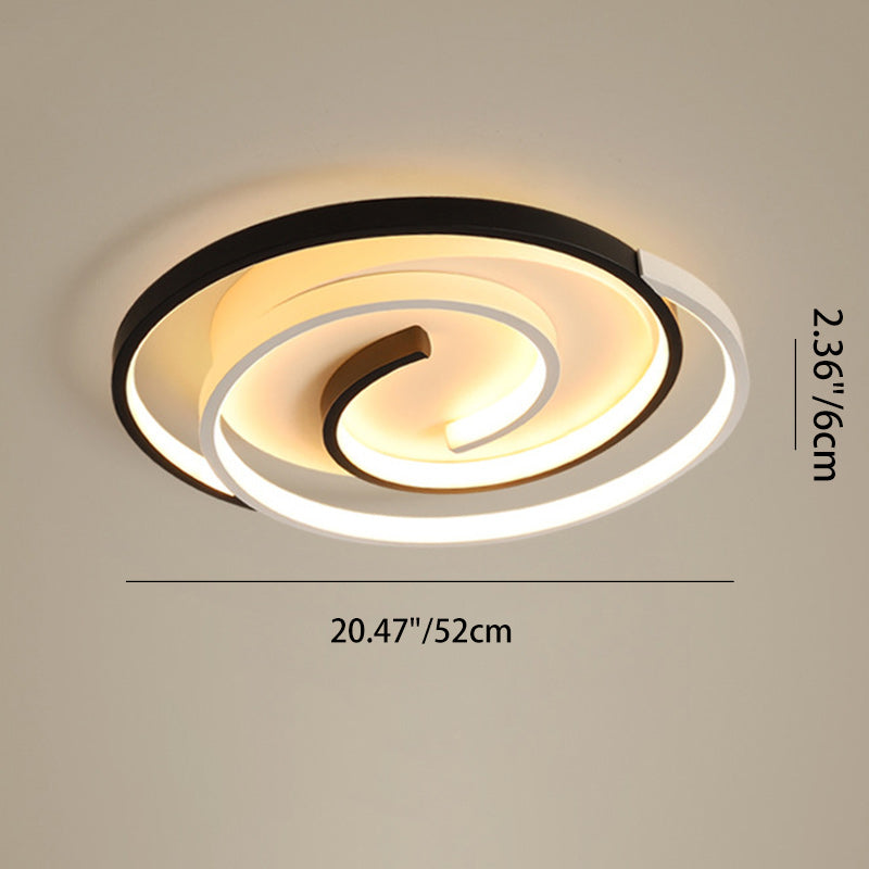 Moderne minimalistische runde quadratische Diamant-Acryl-Eisen-LED-Deckenleuchte für das Schlafzimmer 