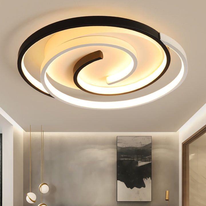 Moderne minimalistische runde quadratische Diamant-Acryl-Eisen-LED-Deckenleuchte für das Schlafzimmer 