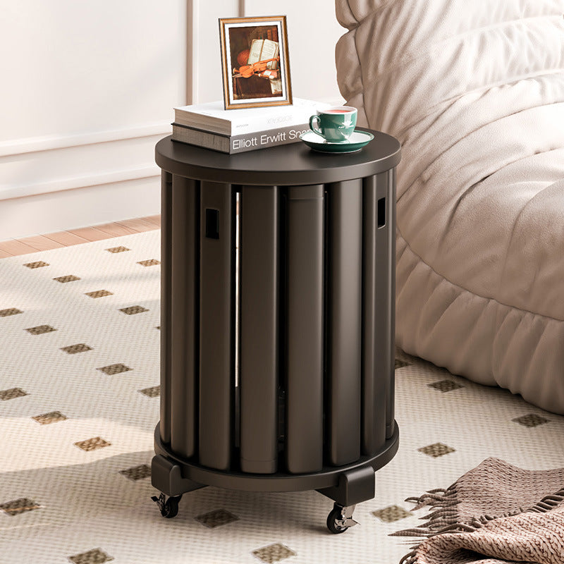Modern Minimalist Removable Detachable Round Solid Wood Side Table For Living Room