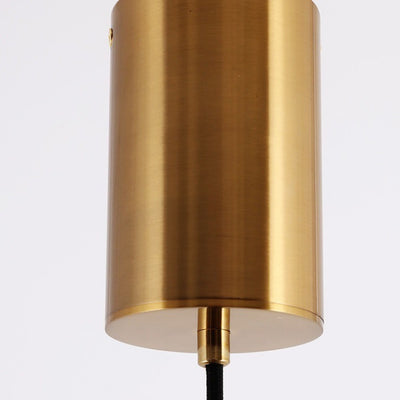 Contemporary Nordic Round Hardware Marble LED Pendant Light For Bedroom