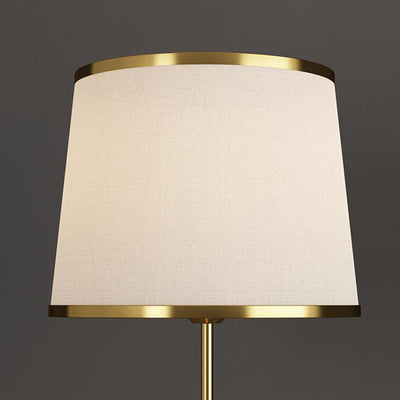 Moderner minimalistischer runder Zylinder Metall Eisen Stoff 1-Licht Stehlampe für Wohnzimmer 