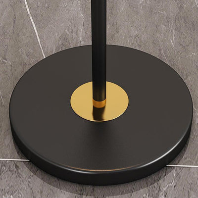 Moderner minimalistischer runder Zylinder Metall Eisen Stoff 1-Licht Stehlampe für Wohnzimmer 