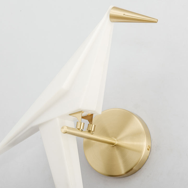 Contemporary Creative Thousand Paper Cranes Iron Acrylic LED Wall Sconce Lamp For Bedroom