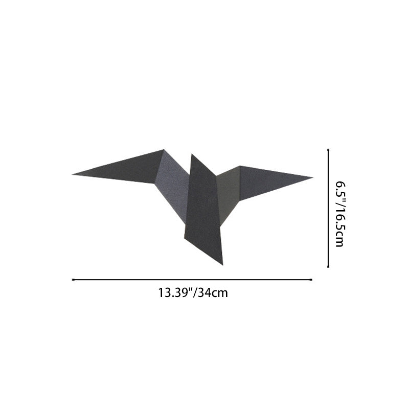 Contemporary Creative Flying Bird Shape Iron LED Wall Sconce Lamp For Bedroom