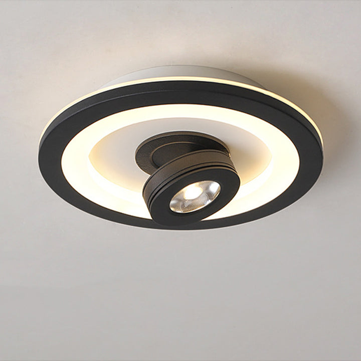 Moderne minimalistische runde quadratische Eisen-Acryl-LED-Deckenleuchte für den Flur 
