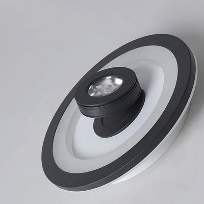 Modern Minimalist Round Square Iron Acrylic LED Flush Mount Ceiling Light For Hallway