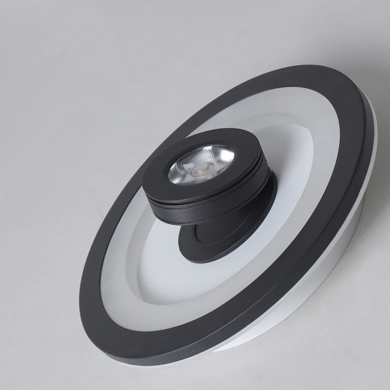 Modern Minimalist Round Square Iron Acrylic LED Flush Mount Ceiling Light For Hallway