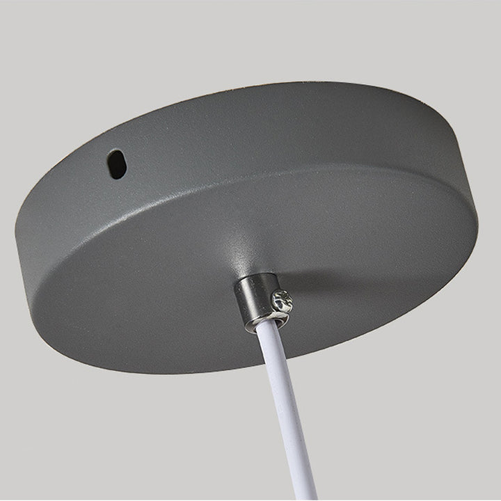 Moderne skandinavische Macaron-Pendelleuchte aus Eisen und Massivholz in runder Zylinderform, 1-flammig, für das Schlafzimmer 