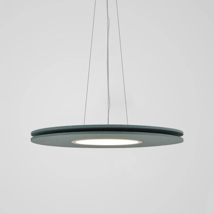 Lustre LED en feutre de fer rond scandinave contemporain pour salle à manger 