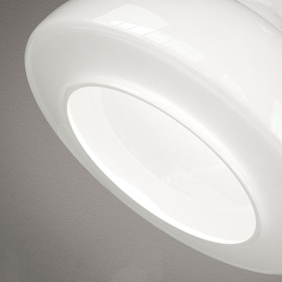 Modern Minimalist Round Cone Iron Glass 1-Light Pendant Light For Dining Room